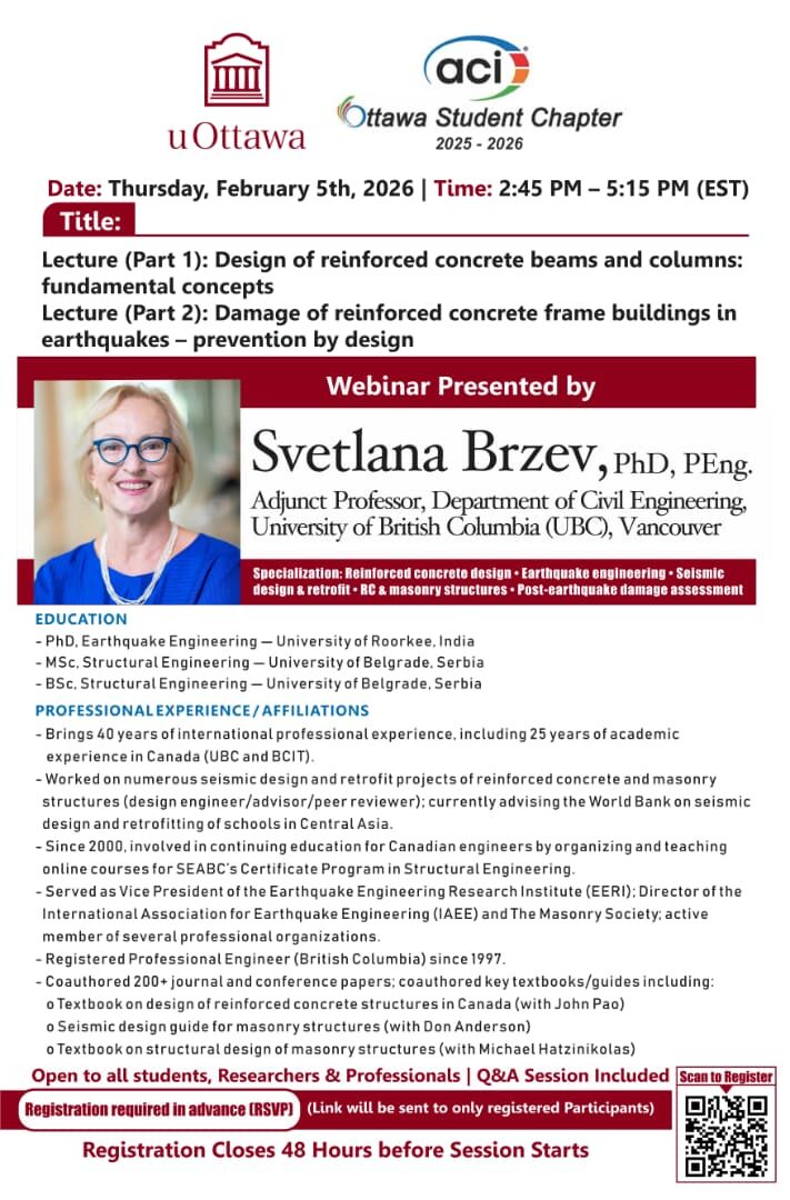 Webinar speaker: Dr Svetlana Brzev